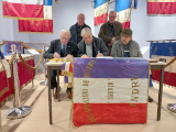 Mercredi 13 décembre 2023, pas 1 mais 3 drapeaux remis aux Amis de la Martinerie