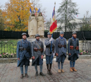 The flag of Ceux de Verdun was out on November 11, 2023