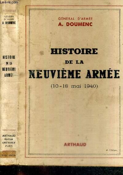 Histoire de la Neuvième Armée 10-18 mai 1940