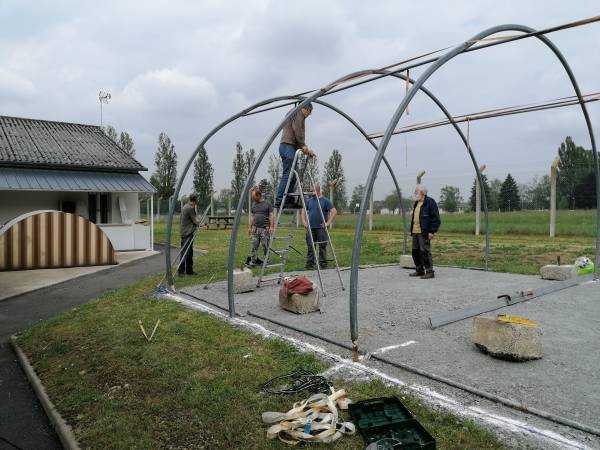 Setting up the frame