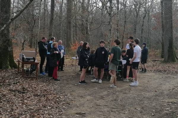 Les cadets après la course d’orientation