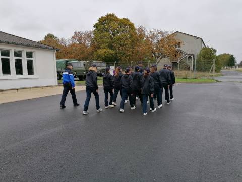 L’ordre serrée avec le Major