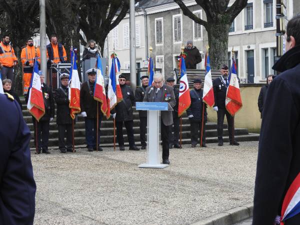 La lecture du message des Amis de La Martinerie par le président