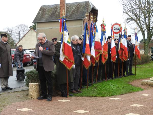 La lecture du message des Amis de La Martinerie par le président