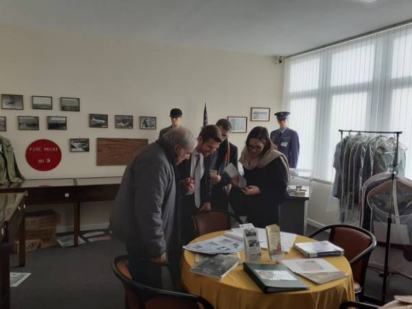 Jean-Jacques presents the album donated by Louis Truxillo in the room devoted to the 1951 – 1967 period