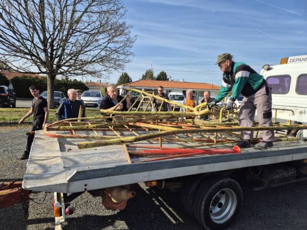 Loading dismantled components