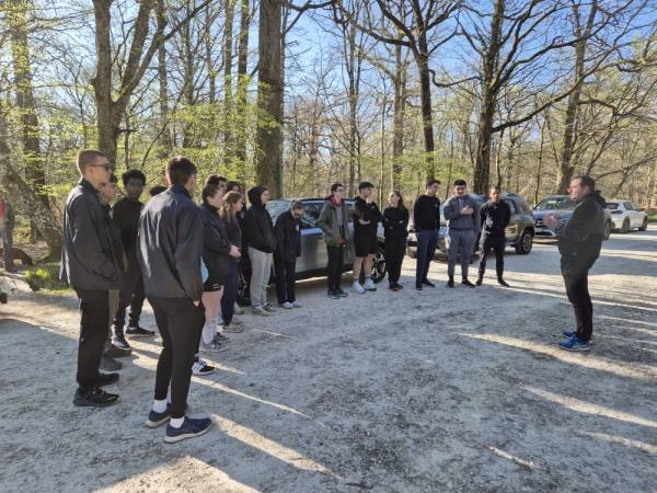 Bruno presents the orienteering race