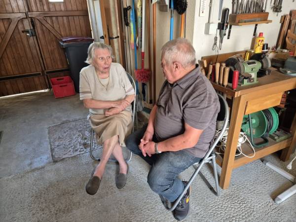 Jean-Pierre et Mauricette Petit en grande conversation