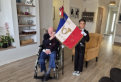 Constance, porte-drapeau du 5ème BCPDAYS