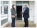 Visite des locaux de l’association par la directrice des archives de l’Indre